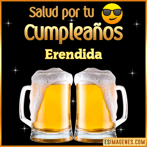 Feliz Cumpleaños cerveza gif  Erendida