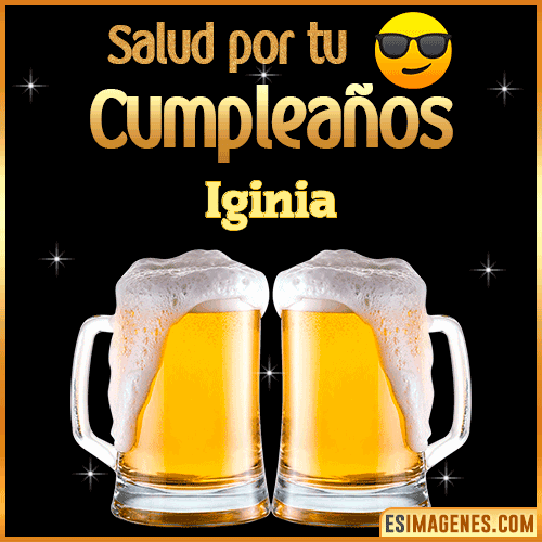 Feliz Cumpleaños cerveza gif  Iginia
