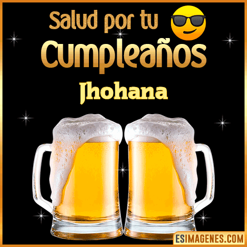 Feliz Cumpleaños cerveza gif  Jhohana