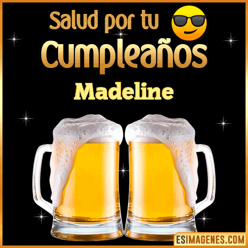 Feliz Cumpleaños cerveza gif  Madeline