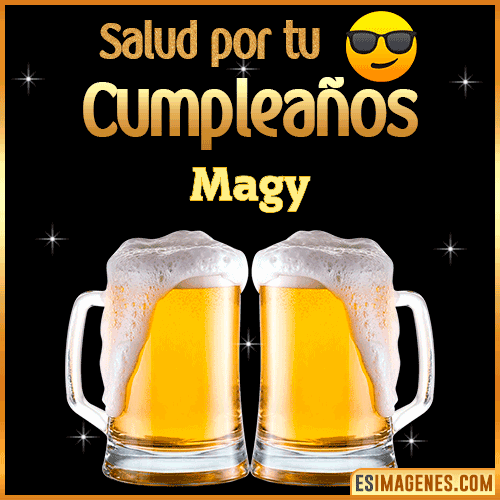 Feliz Cumpleaños cerveza gif  Magy