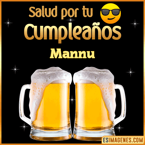 Feliz Cumpleaños cerveza gif  Mannu