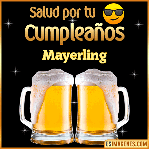 Feliz Cumpleaños cerveza gif  Mayerling