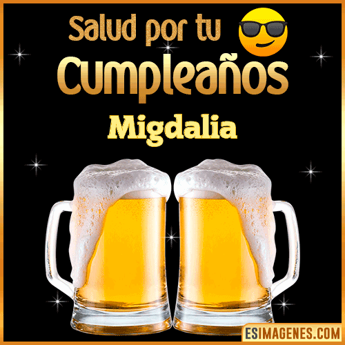 Feliz Cumpleaños cerveza gif  Migdalia
