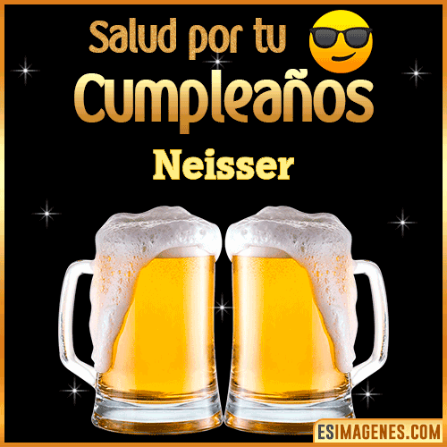 Feliz Cumpleaños cerveza gif  Neisser