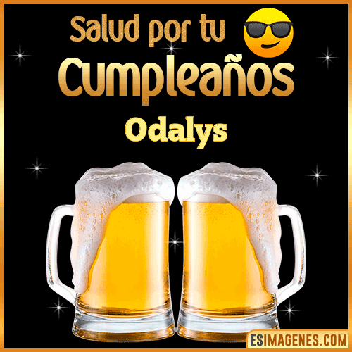 Feliz Cumpleaños cerveza gif  Odalys