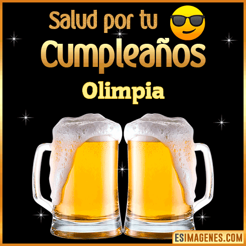 Feliz Cumpleaños cerveza gif  Olimpia