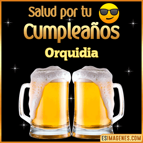 Feliz Cumpleaños cerveza gif  Orquidia