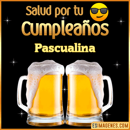 Feliz Cumpleaños cerveza gif  Pascualina