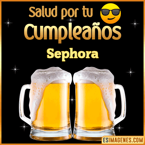 Feliz Cumpleaños cerveza gif  Sephora