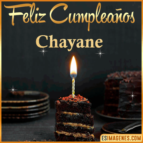 Feliz cumpleaños  Chayane