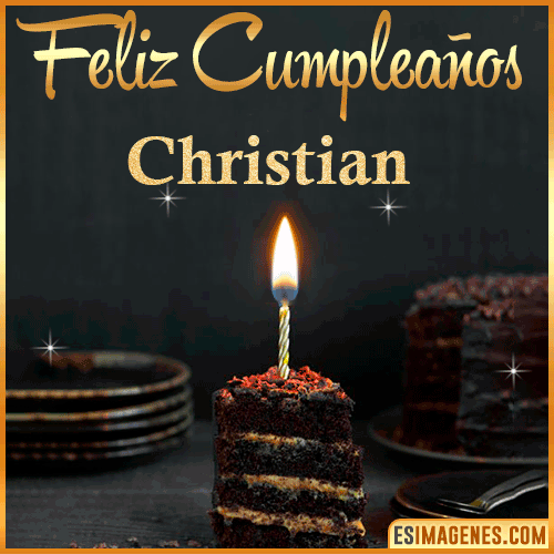 Feliz cumpleaños  Christian