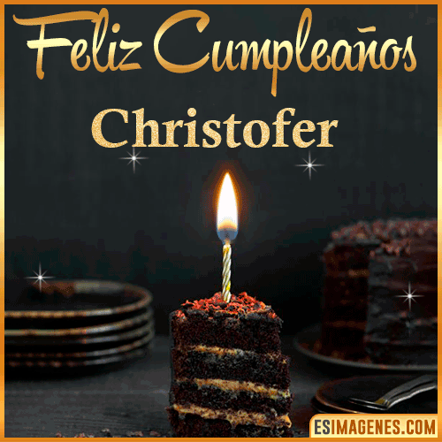 Feliz cumpleaños  Christofer