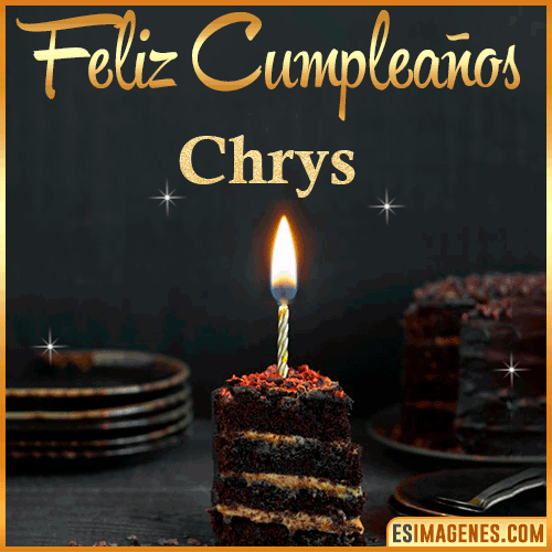 Feliz cumpleaños  Chrys