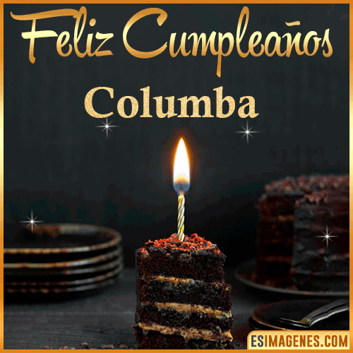 Feliz cumpleaños  Columba