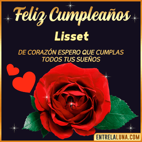 Feliz Cumpleaños con Rosas  Lisset