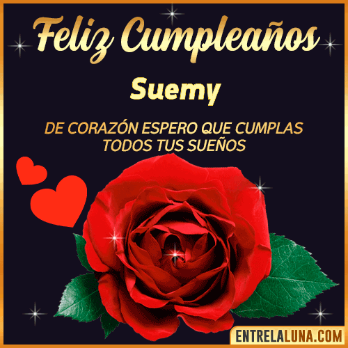 Feliz Cumpleaños con Rosas  Suemy