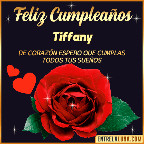 Feliz Cumpleaños con Rosas  Tiffany