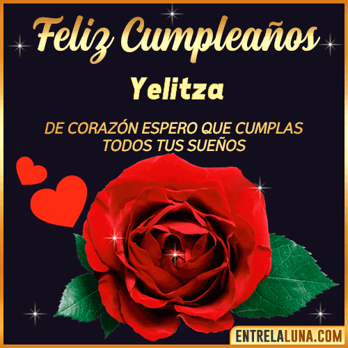 Feliz Cumpleaños con Rosas  Yelitza