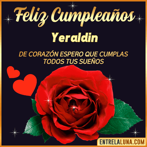 Feliz Cumpleaños con Rosas  Yeraldin