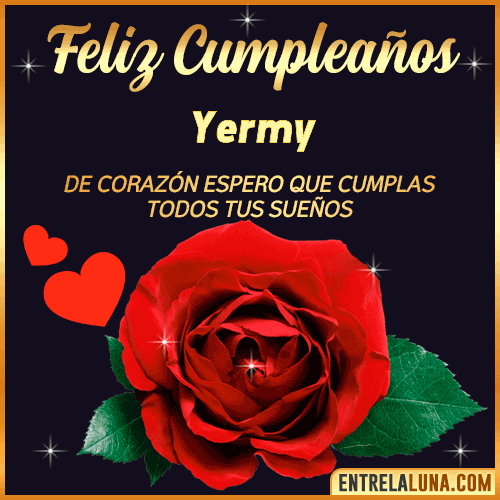 Feliz Cumpleaños con Rosas  Yermy