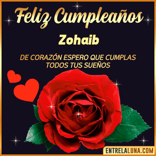 Feliz Cumpleaños con Rosas  Zohaib