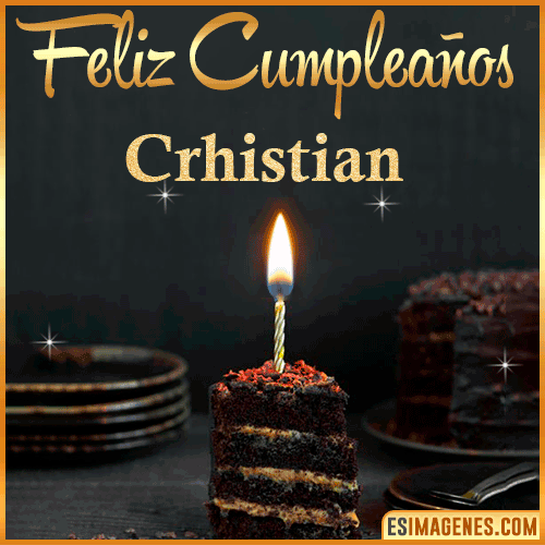 Feliz cumpleaños  Crhistian