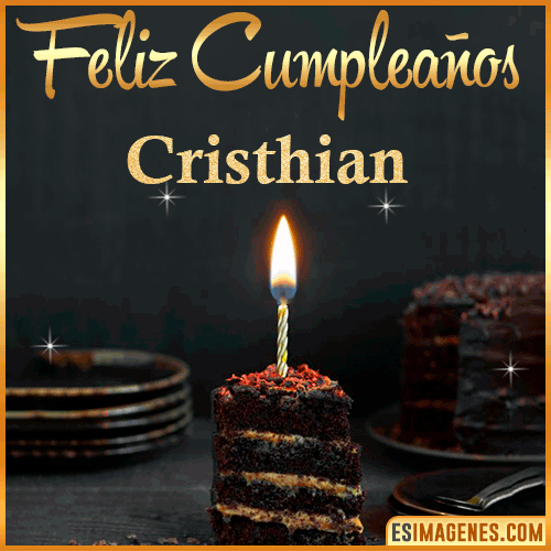 Feliz cumpleaños  Cristhian