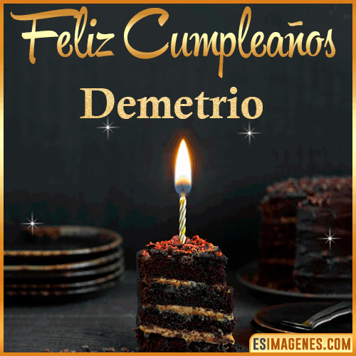 Feliz cumpleaños  Demetrio