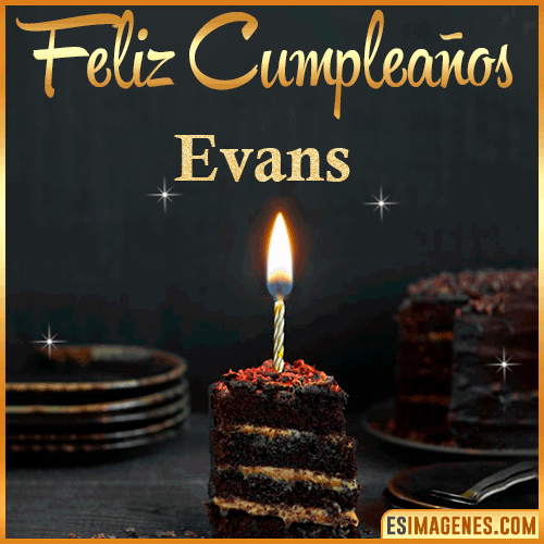 Feliz cumpleaños  Evans