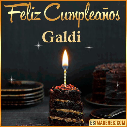 Feliz cumpleaños  Galdi.