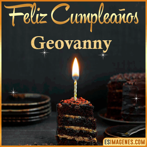 Feliz cumpleaños  Geovanny