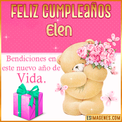 Feliz Cumpleaños Gif  Elen