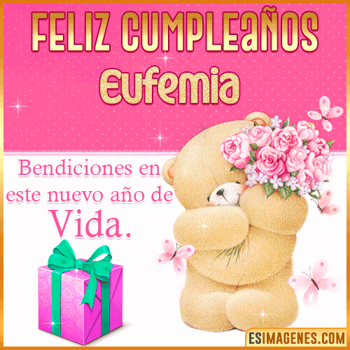 Feliz Cumpleaños Gif  Eufemia