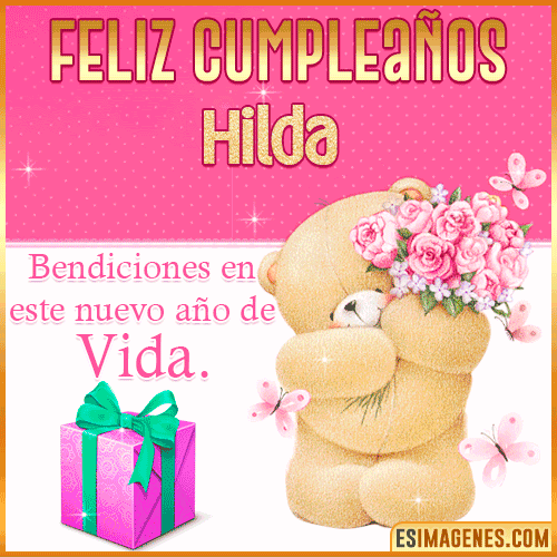 Feliz Cumpleaños Gif  Hilda