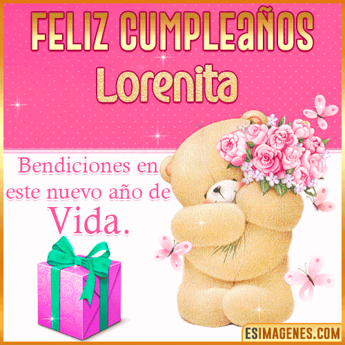 Feliz Cumpleaños Gif  Lorenita