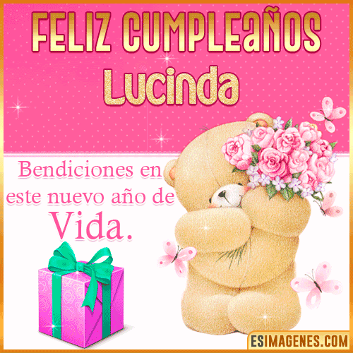 Feliz Cumpleaños Gif  Lucinda