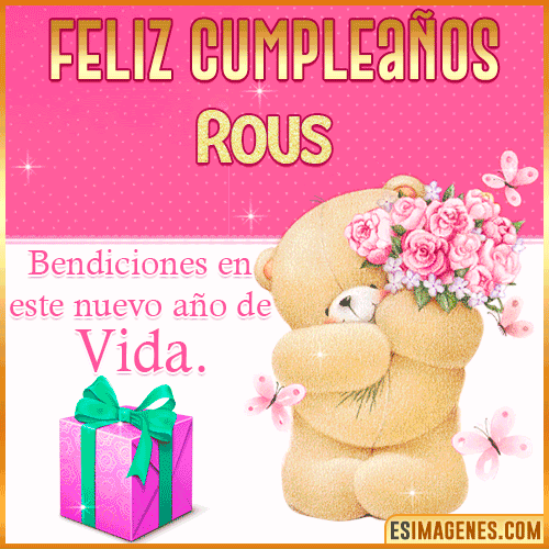 Feliz Cumpleaños Gif  Rous