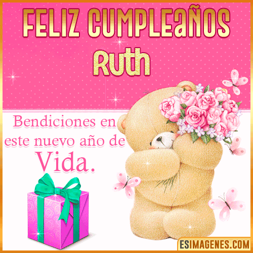 Feliz Cumpleaños Gif  Ruth