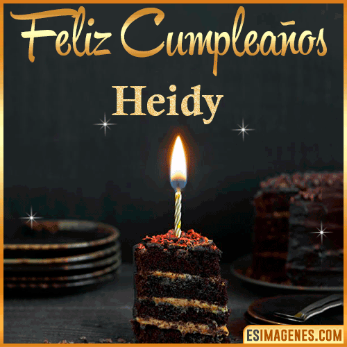Feliz cumpleaños  Heidy