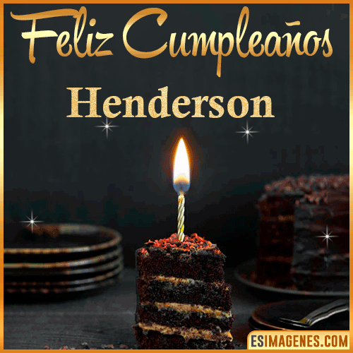 Feliz cumpleaños  Henderson