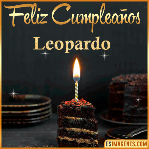 Feliz cumpleaños  Leopardo