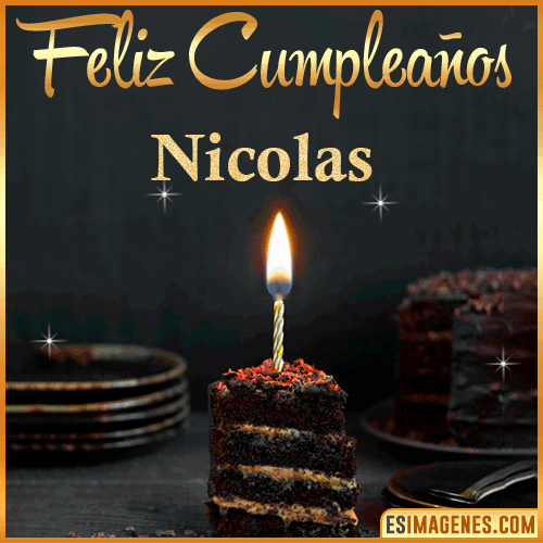 Feliz cumpleaños  Nicolas
