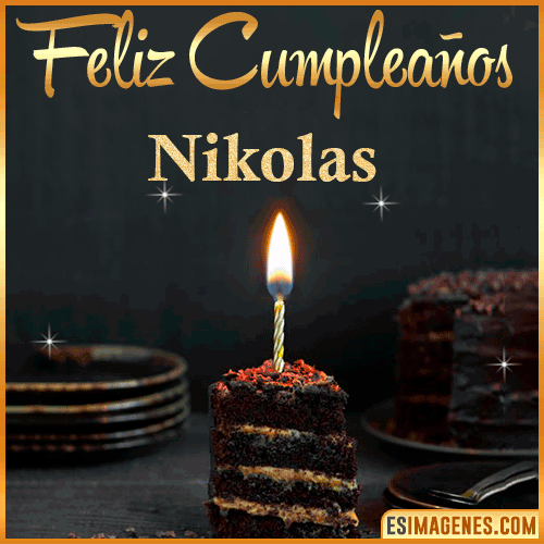 Feliz cumpleaños  Nikolas