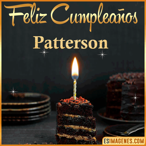 Feliz cumpleaños  Patterson