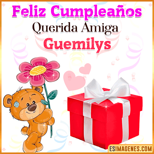 Feliz Cumpleaños querida amiga  Guemilys