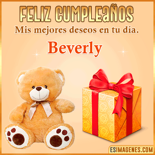 Gif de cumpleaños para mujer  Beverly