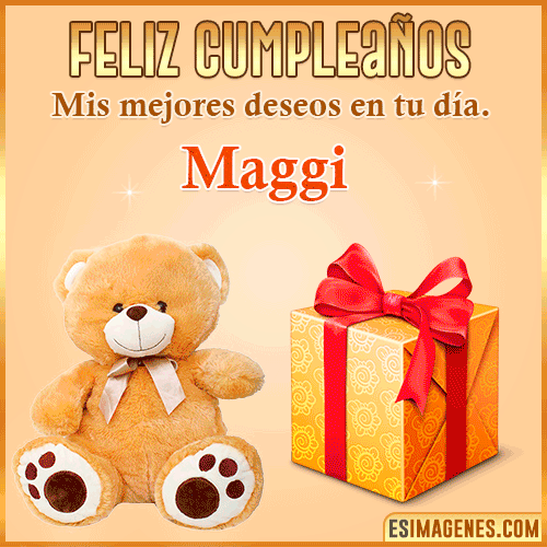 Gif de cumpleaños para mujer  Maggi