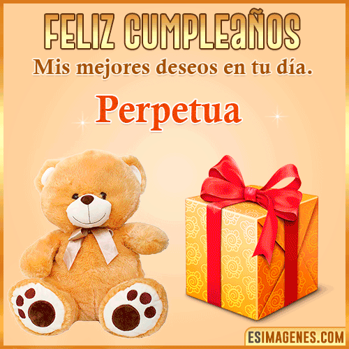 Gif de cumpleaños para mujer  Perpetua