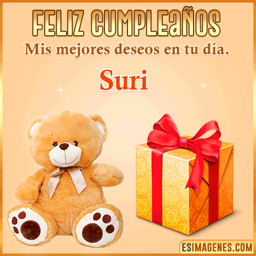 Gif de cumpleaños para mujer  Suri